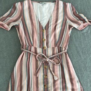 Charlotte Russe pink striped dress